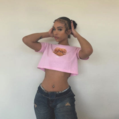 TEDDY BEAR CROP TEE